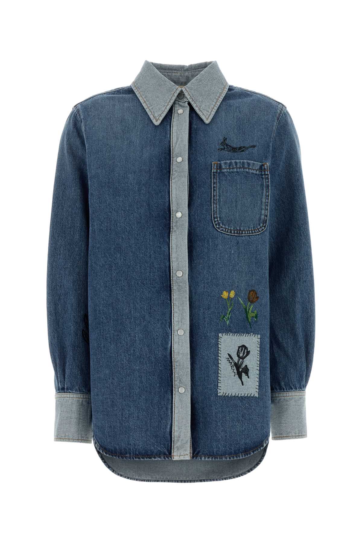 MARNI Women's Mini Denim Shirt