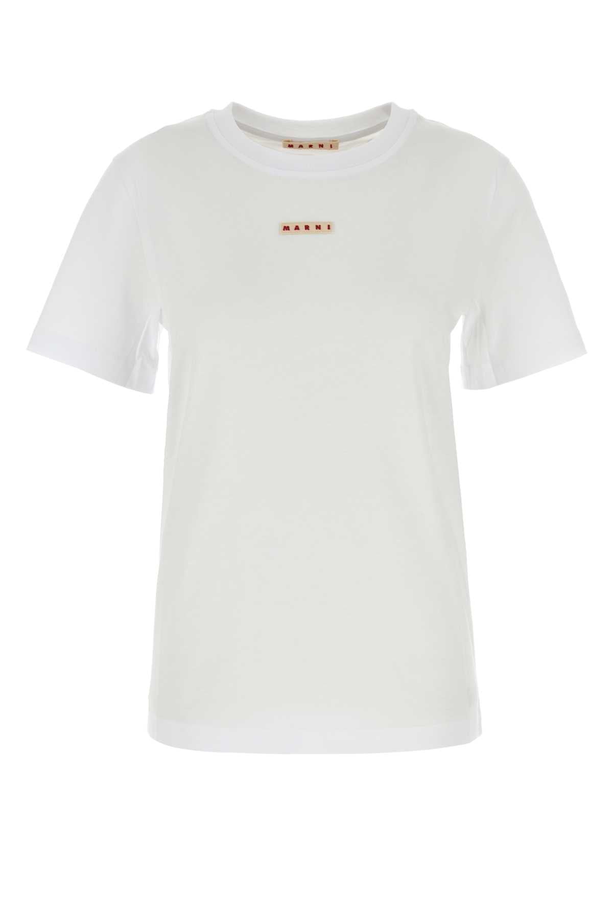 MARNI Cotton T-Shirt for Women - FW25 Collection
