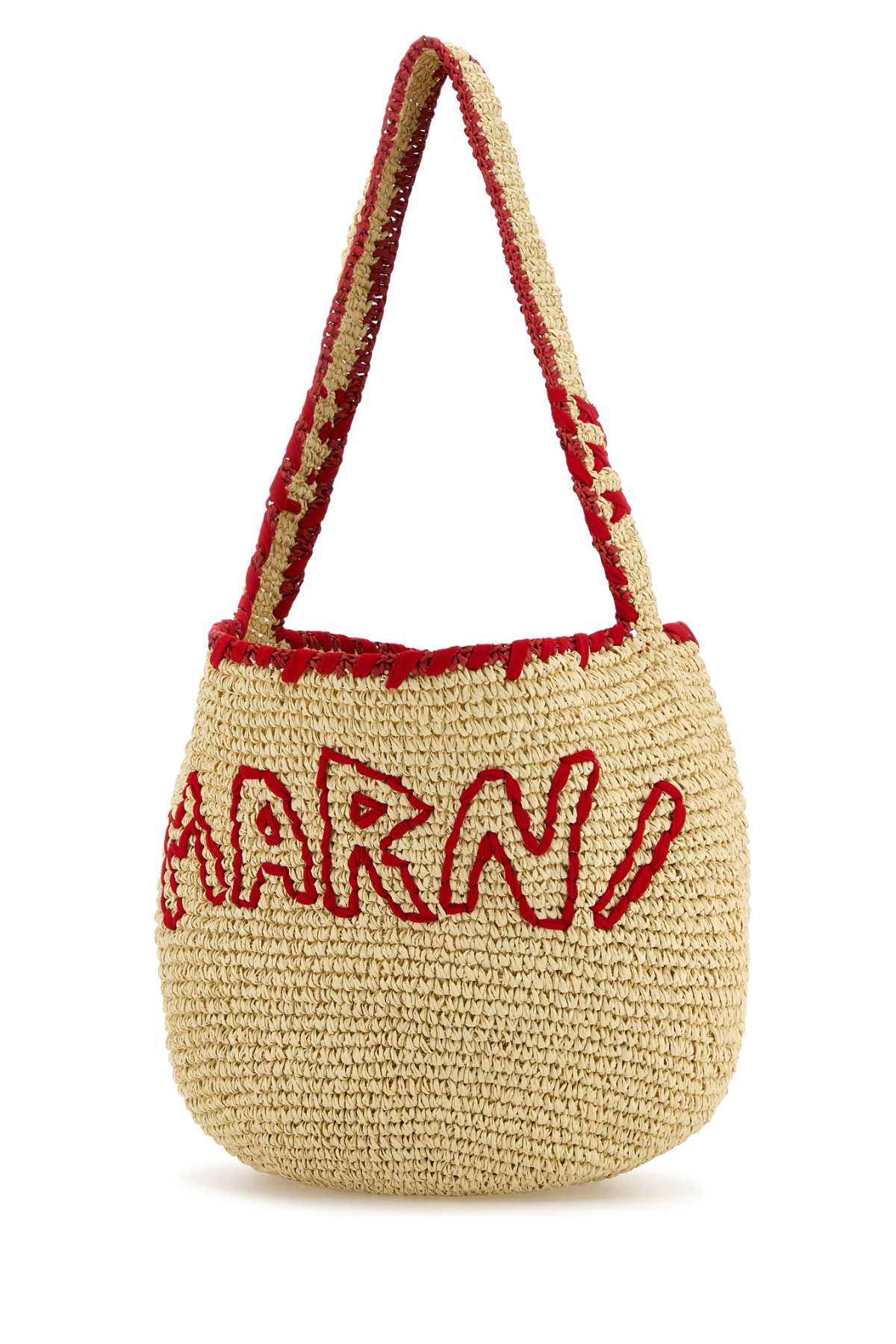 MARNI Raffia Shopping Handbag - 40 cm x 40 cm x 15 cm