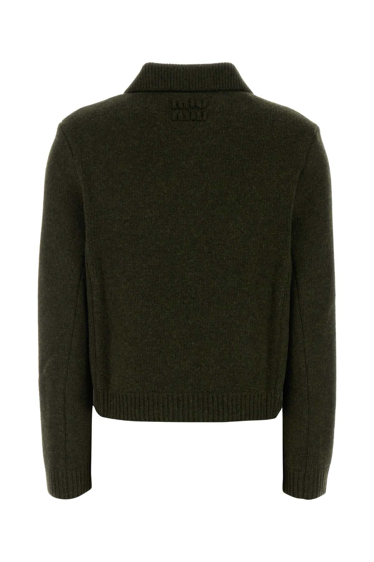 MIU MIU Elegant Wool Cardigan for Women - 25W Season