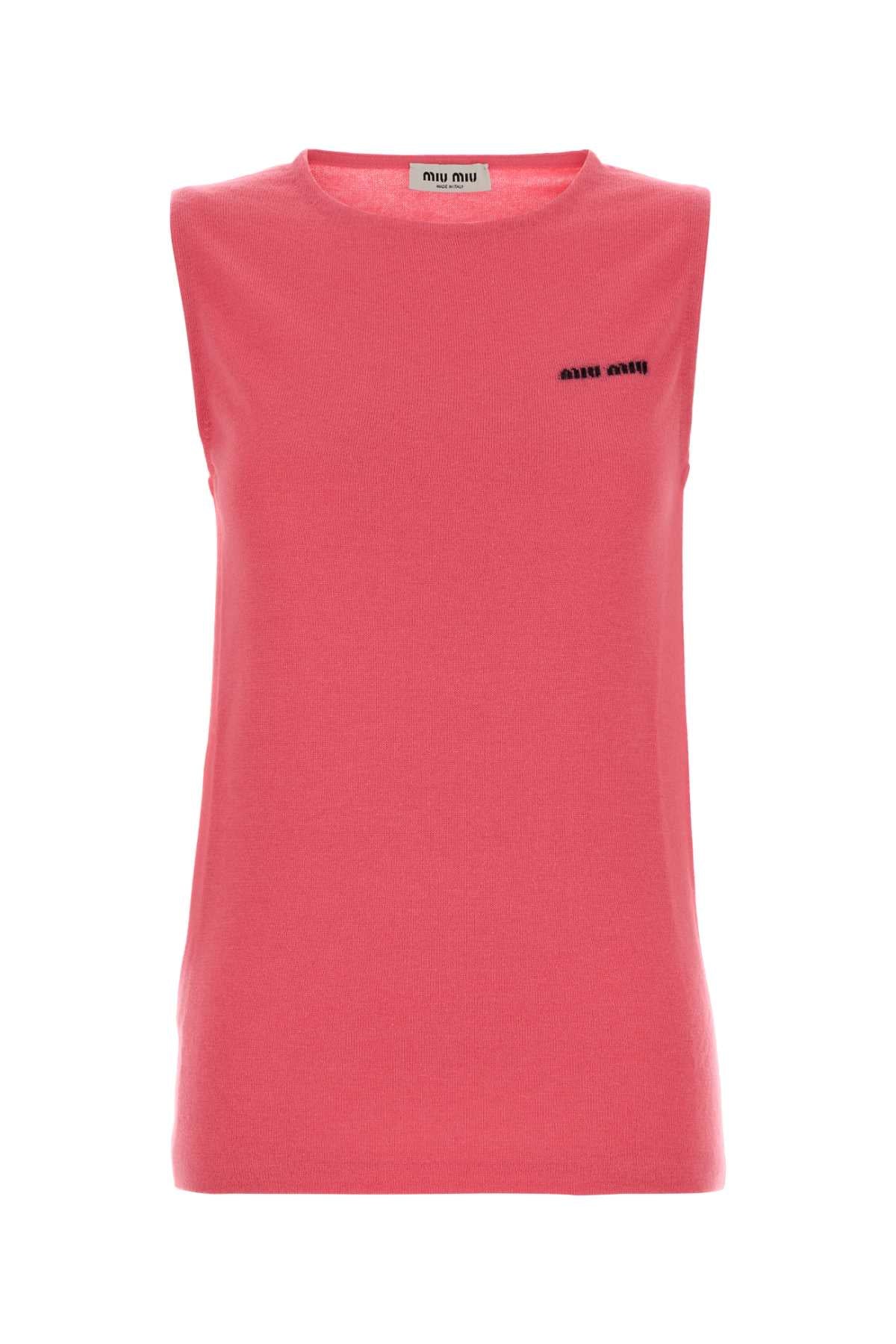 MIU MIU Chic Cashmere Blend Mini Vest for Her