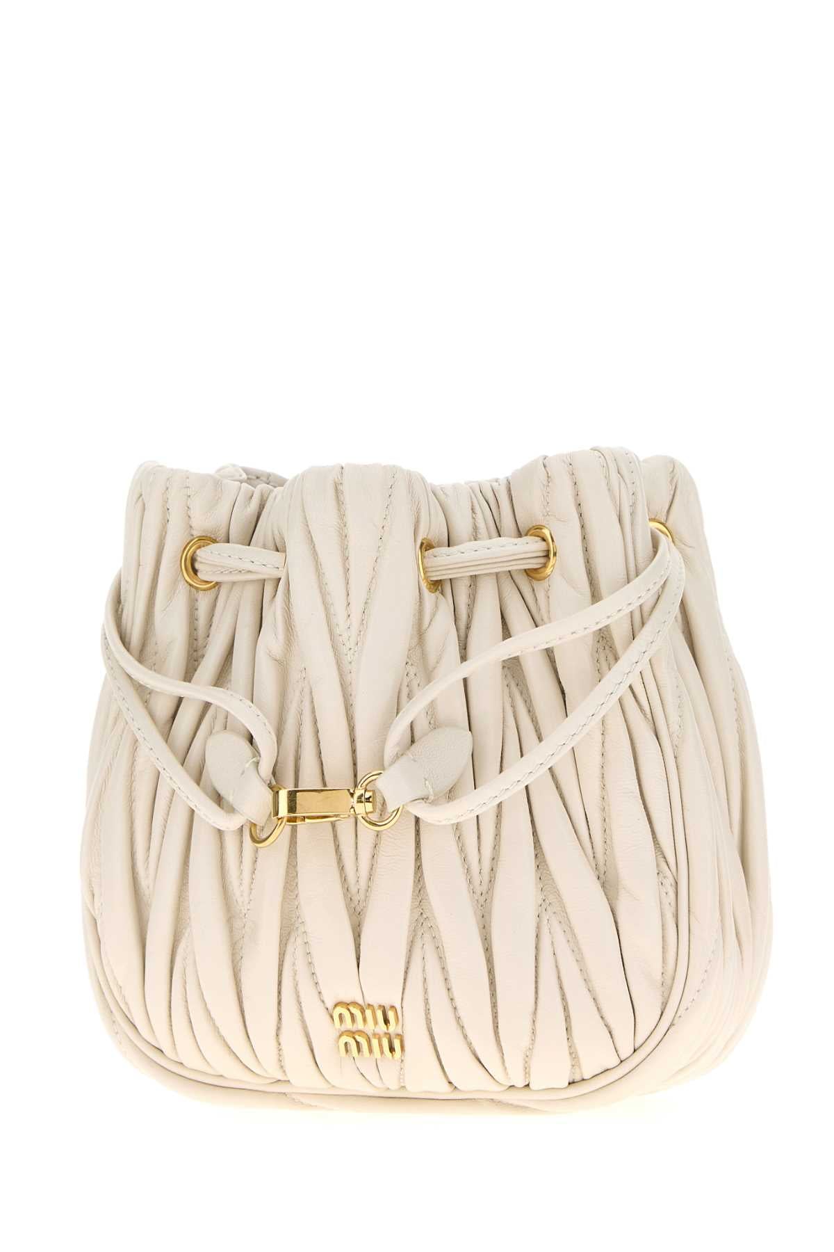MIU MIU Mini Nappa Leather Pouch Handbag with Chic Design