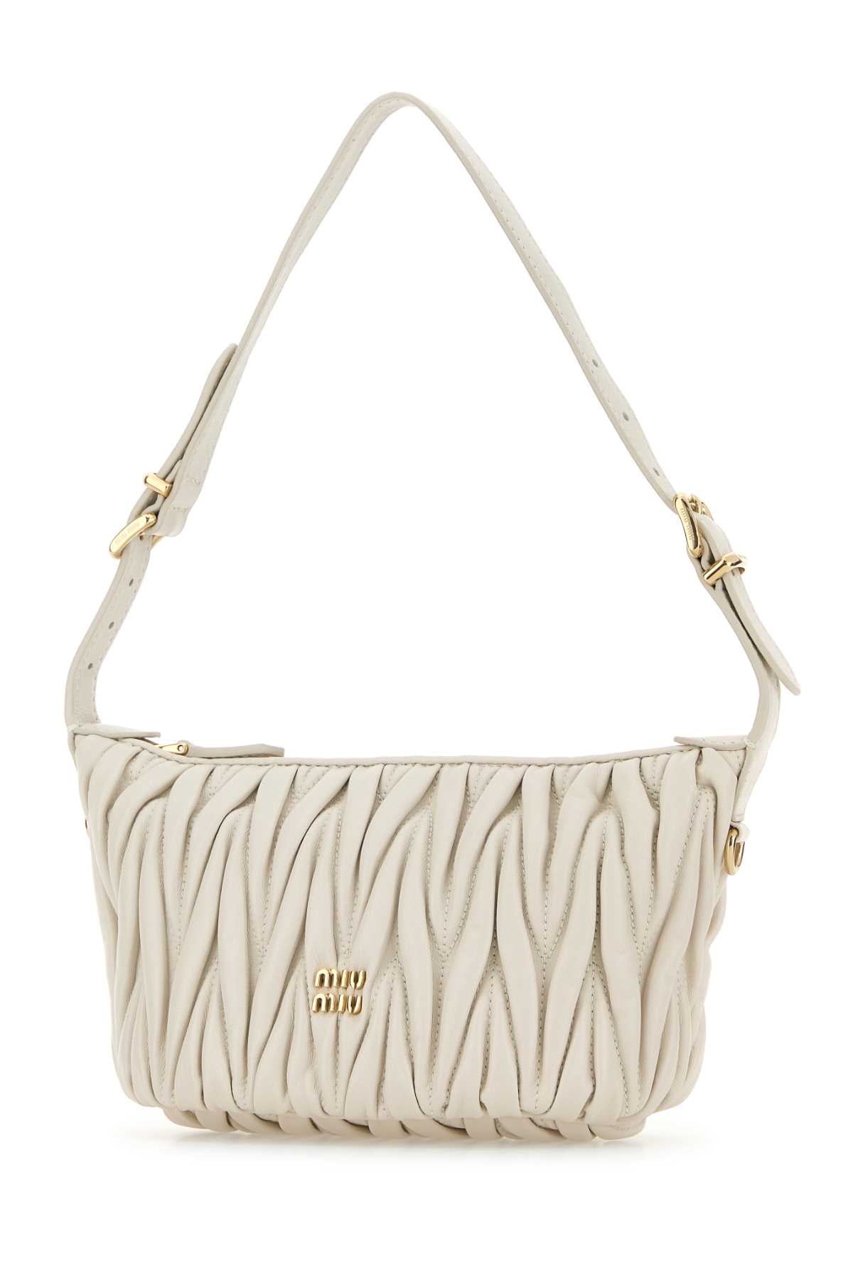 MIU MIU Mini Leather Handbag - 17 cm x 13 cm x 8 cm
