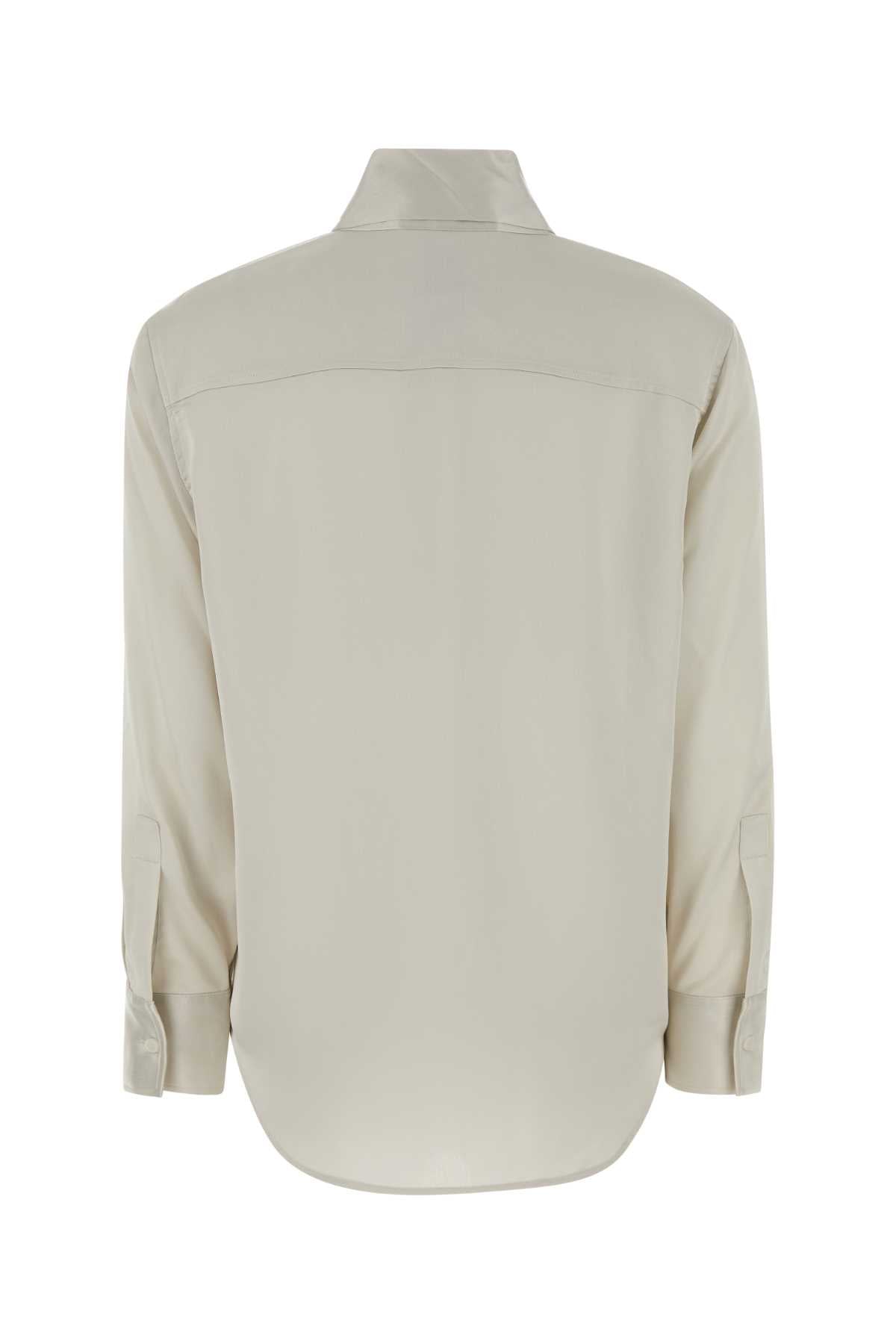 CALVIN KLEIN Chalk Satin Mini Shirt for Women