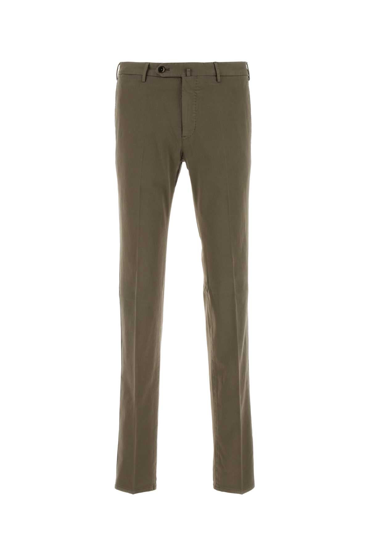 PT TORINO Cappuccino Stretch Cotton Blend Pants for Men