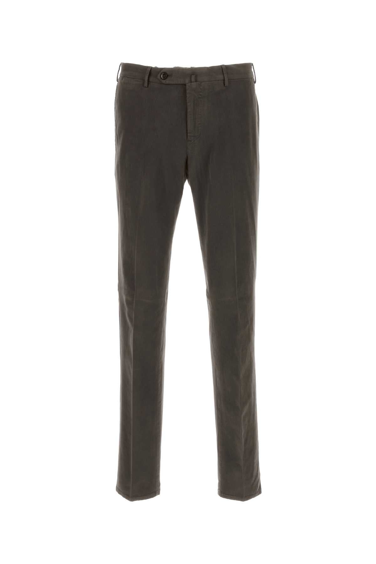 PT TORINO Charcoal Stretch Modal Blend Pants - FW25