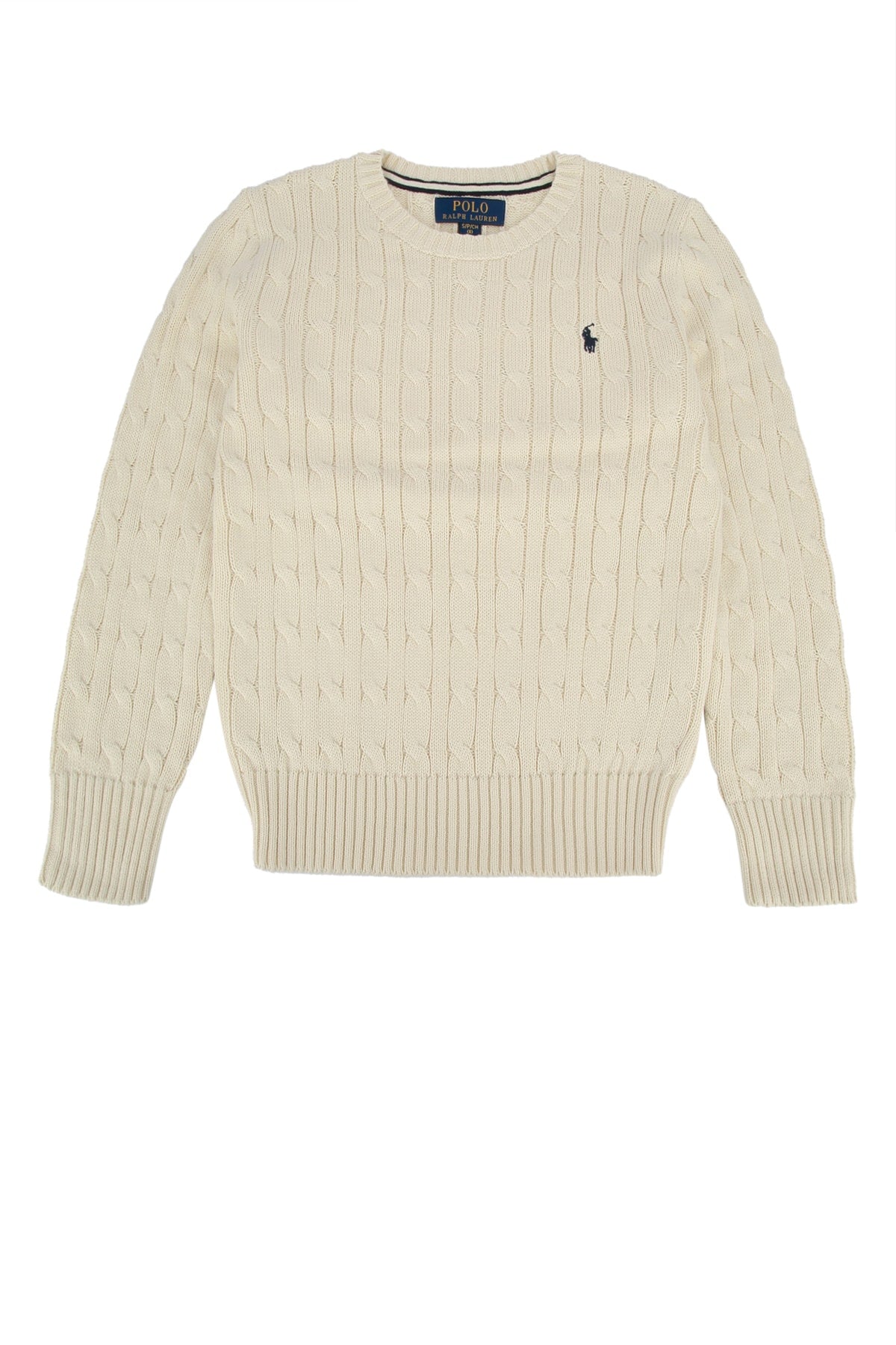 POLO RALPH LAUREN Kids' Classic Cable Knit Long Sleeve Sweater