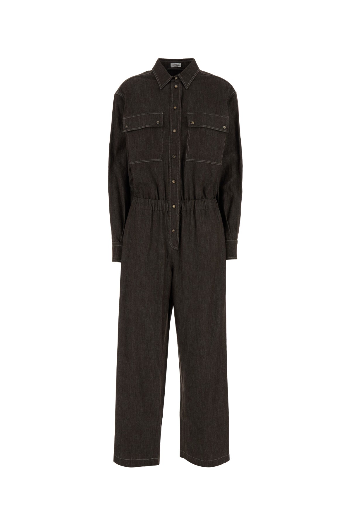 BRUNELLO CUCINELLI Elegant Women's Mini Jumpsuit for 2025