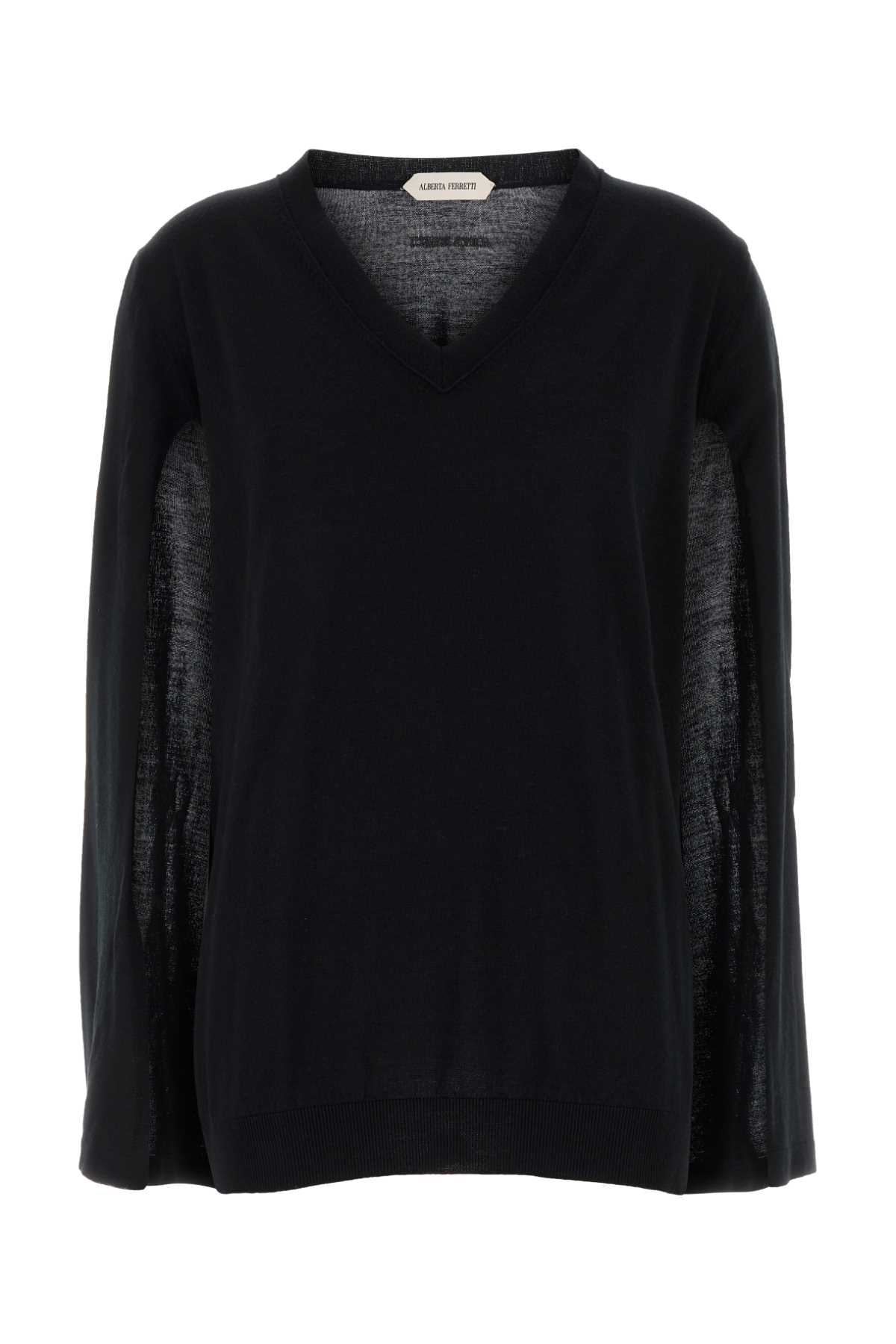 ALBERTA FERRETTI Essential Virgin Wool Sweater for Women - Cozy Knitwear