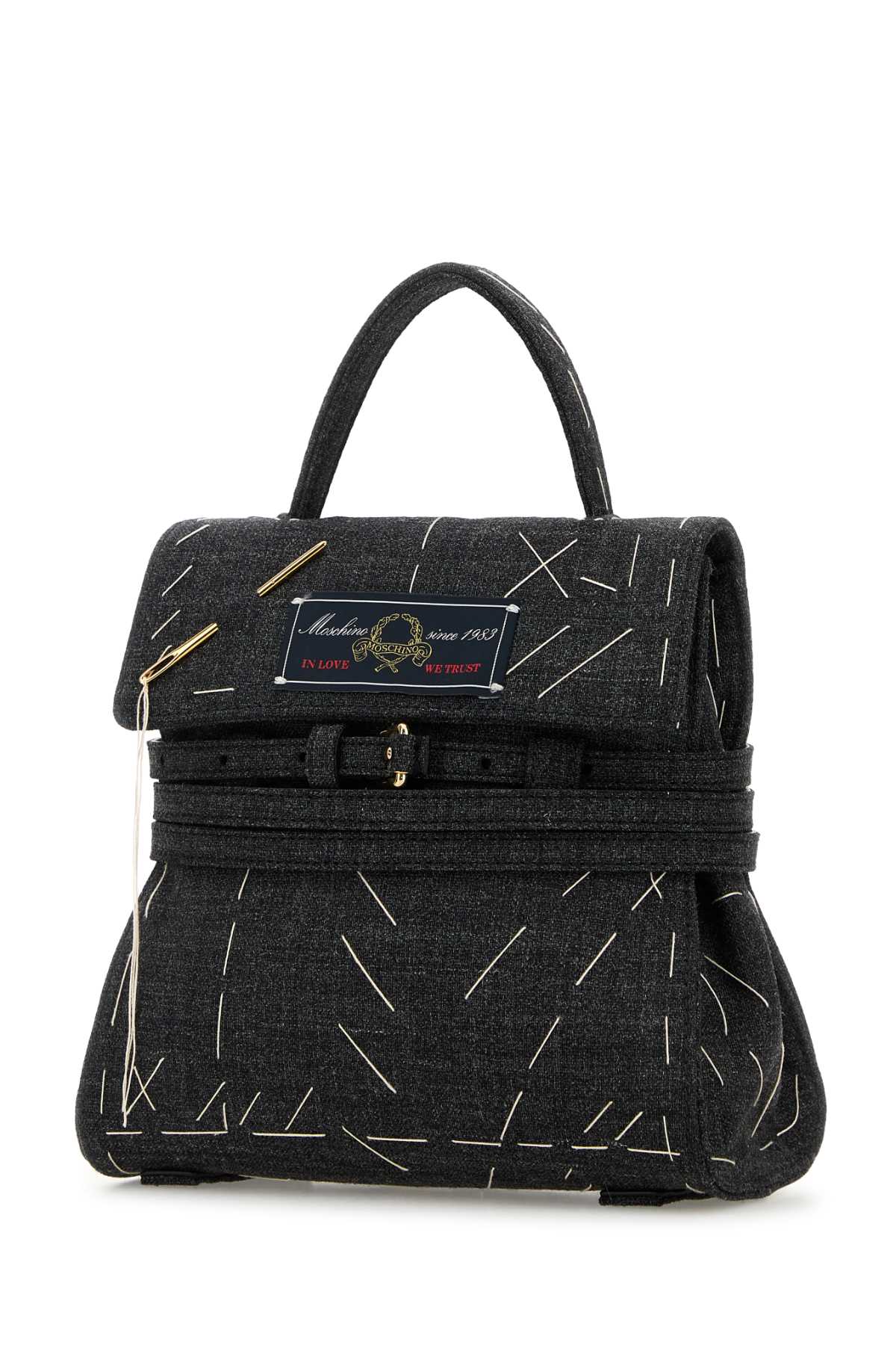 MOSCHINO Mini Fabric Handbag - Chic and Versatile Size