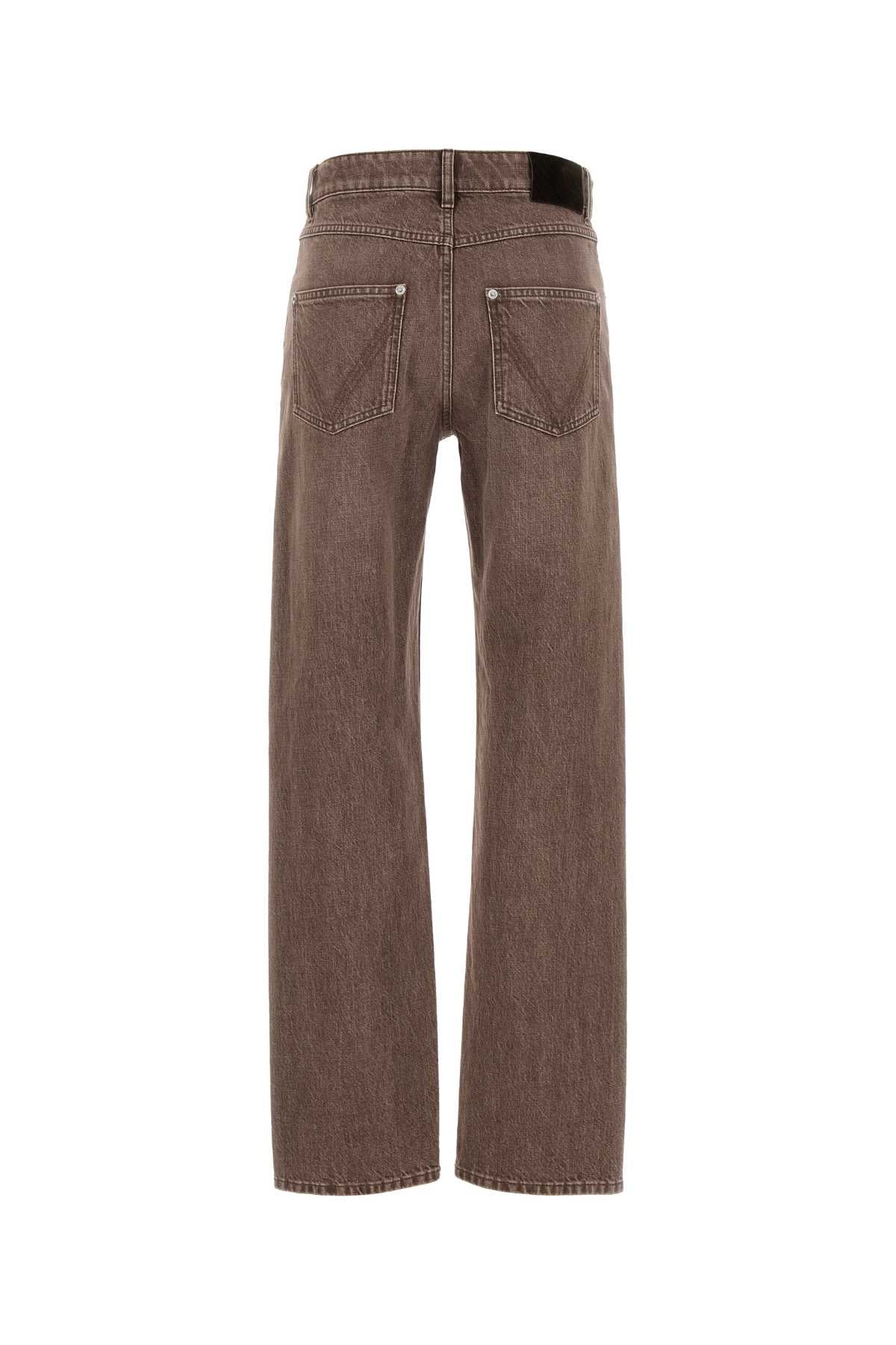 BOTTEGA VENETA Mud Denim Mini Jeans for Women