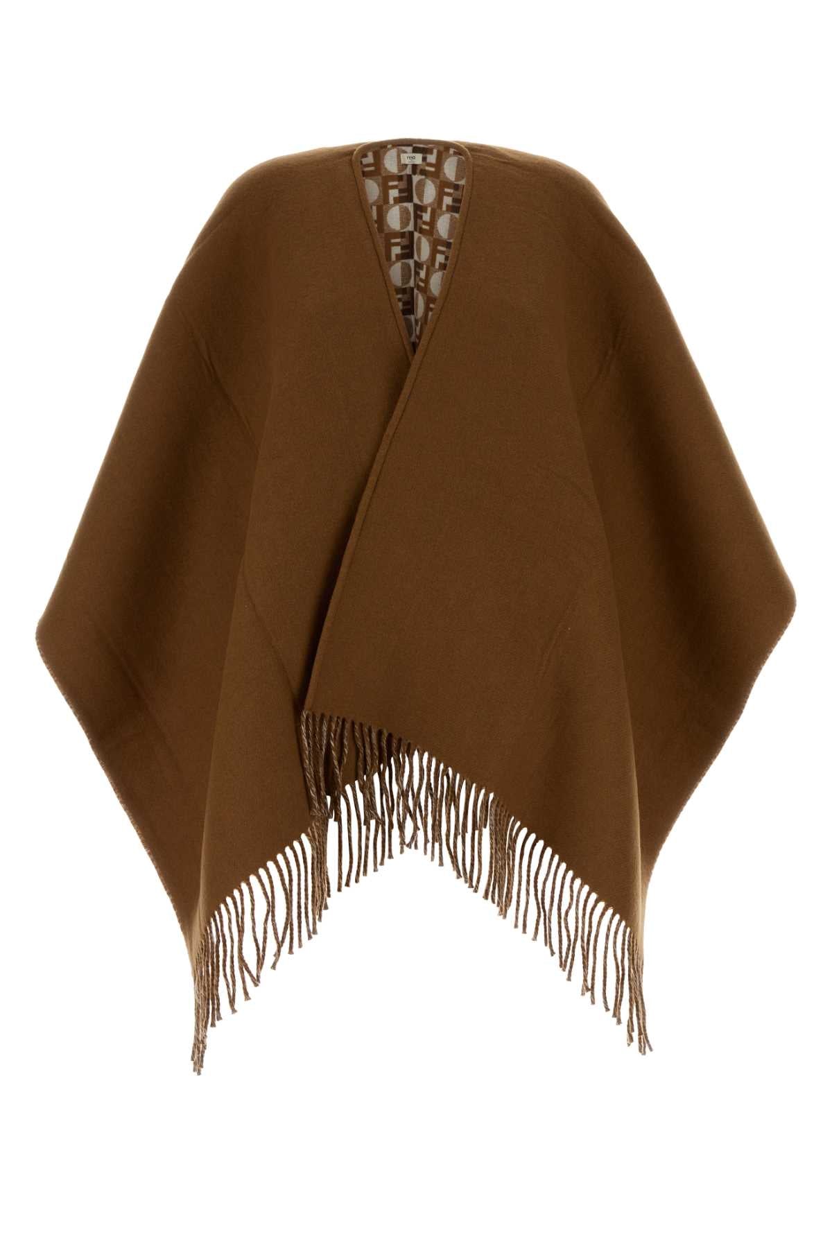 FENDI Reversible Wool Blend Cape