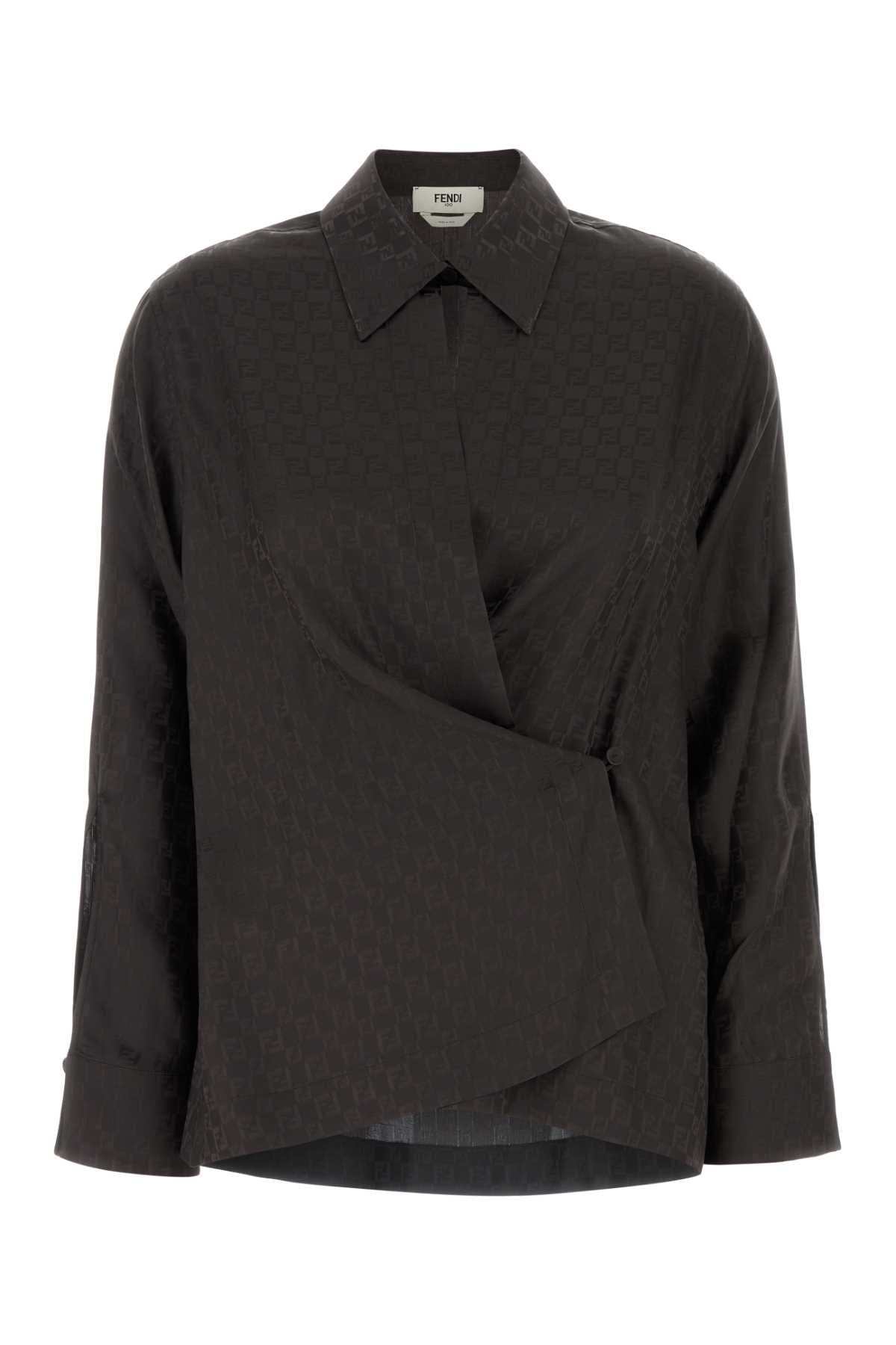 FENDI Jacquard Button-Up Shirt for Women
