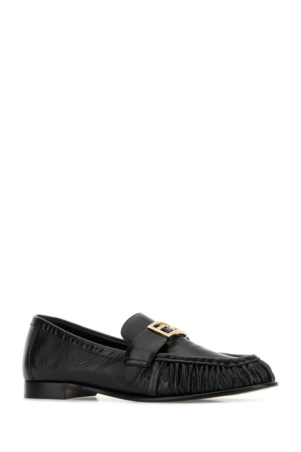 FENDI Nappa Leather Baguette Loafers