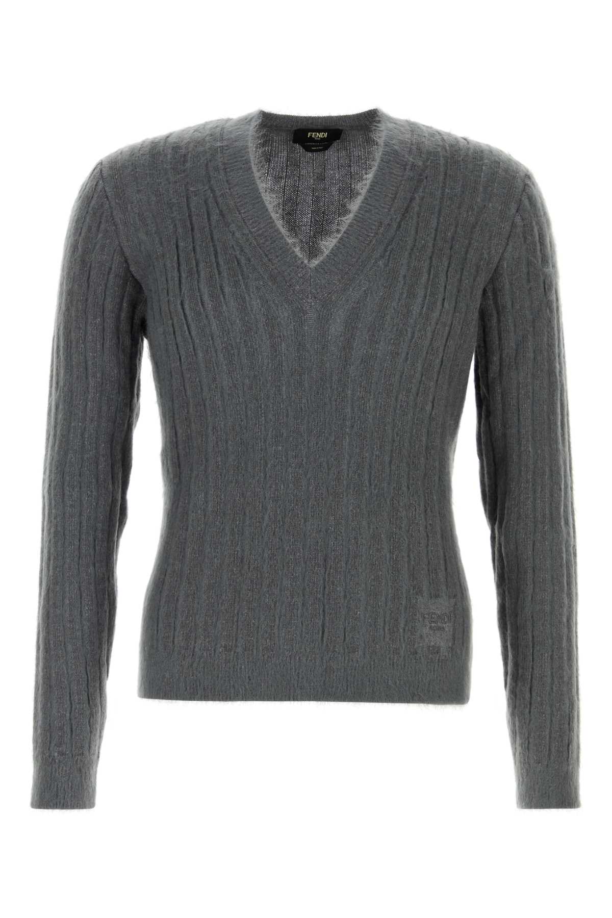 FENDI Stretch Mohair Blend Sweater for Men