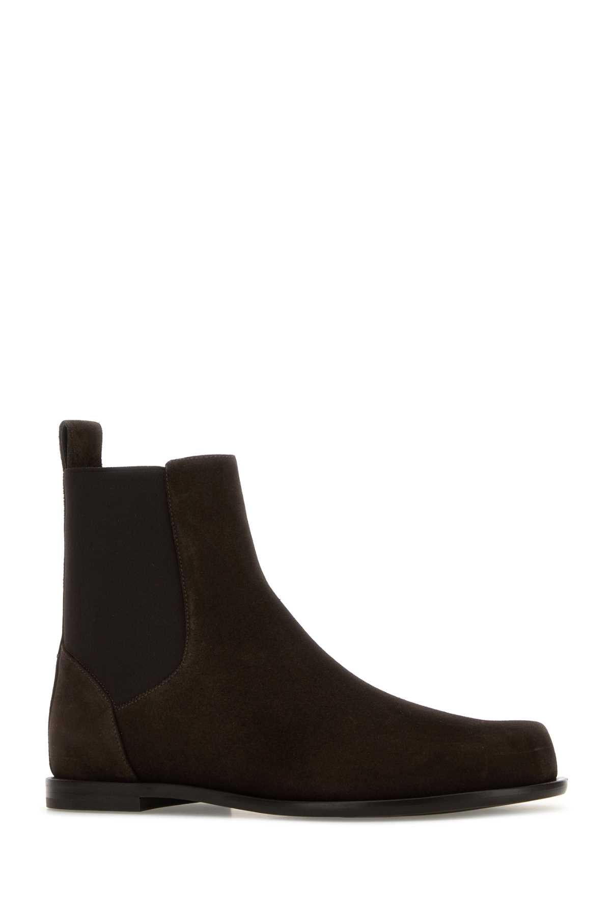 FENDI Suede Chelsea Ankle Boots