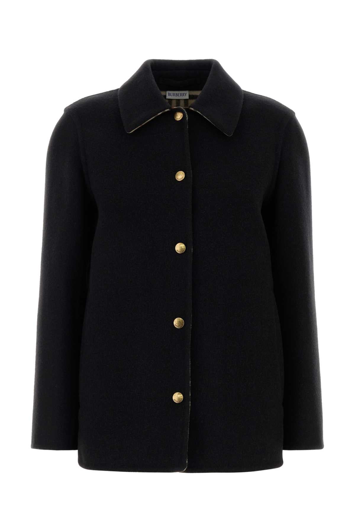 BURBERRY Oversized Wool Shirt for Women