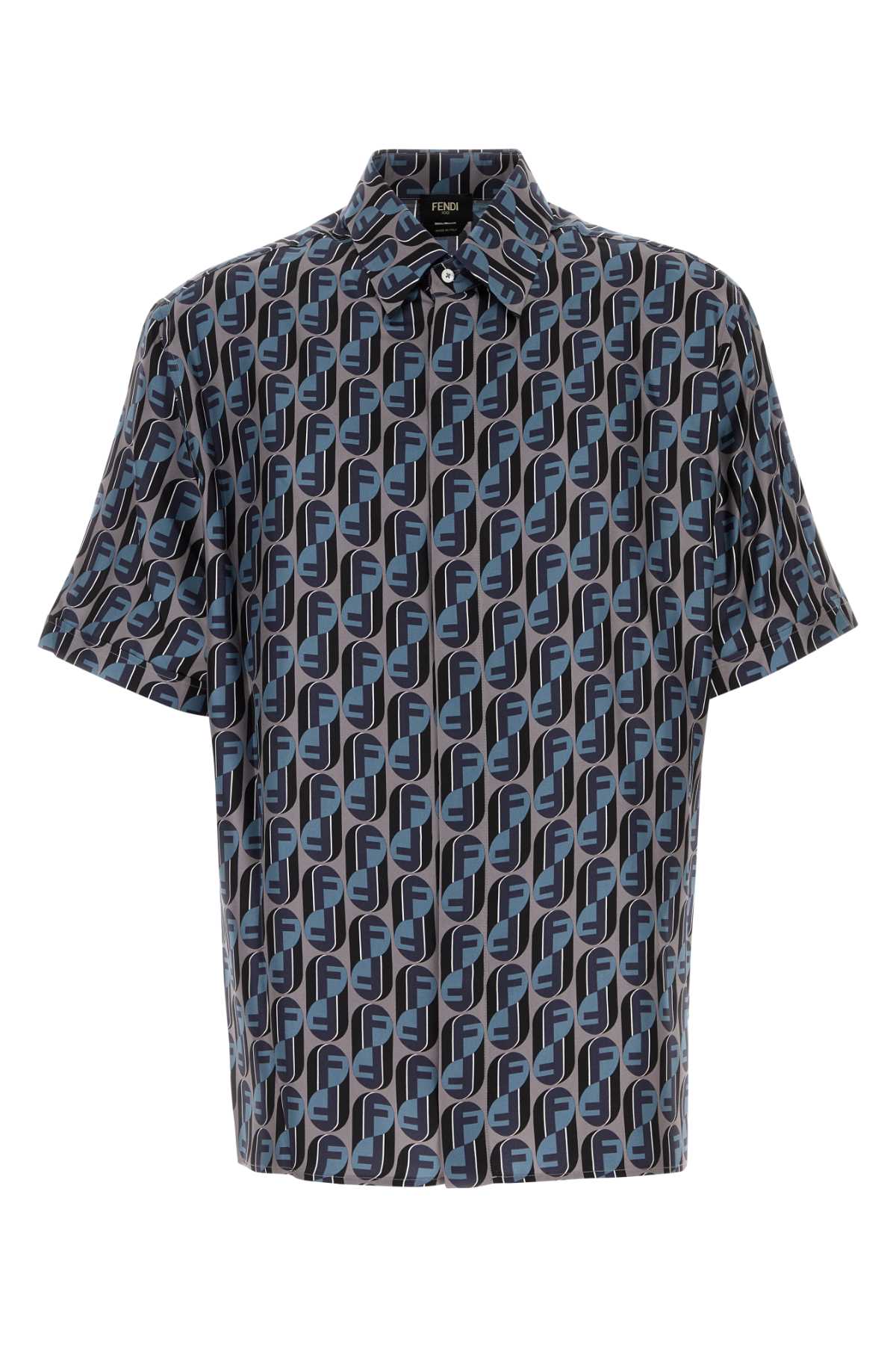 FENDI Printed Silk Shirt for Men