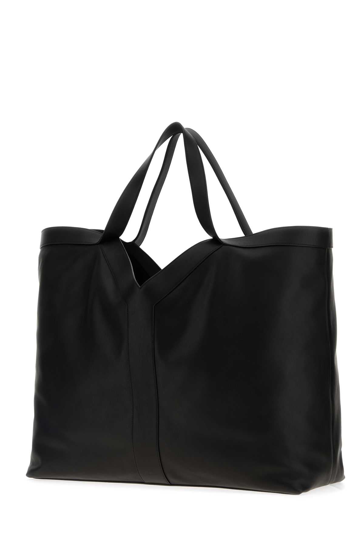 SAINT LAURENT Maxi Leather Shopping Handbag - 53 cm x 42.5 cm x 22 cm