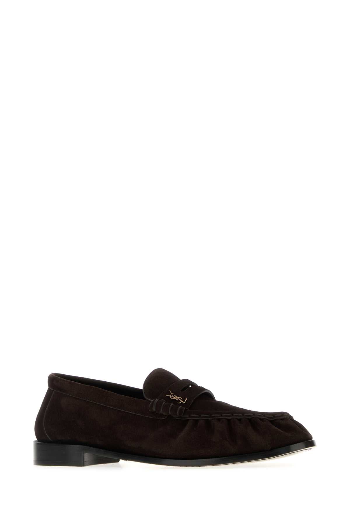 SAINT LAURENT Elegant Suede Loafers for Men