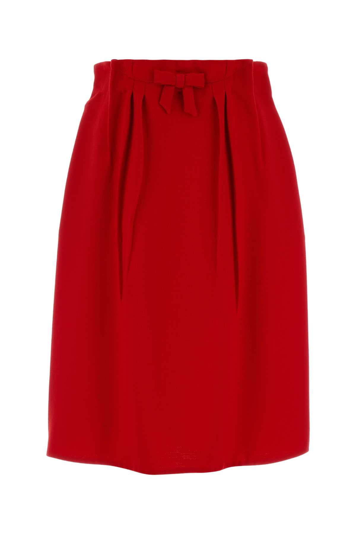 PRADA Elegant Wool Mini Skirt for Women