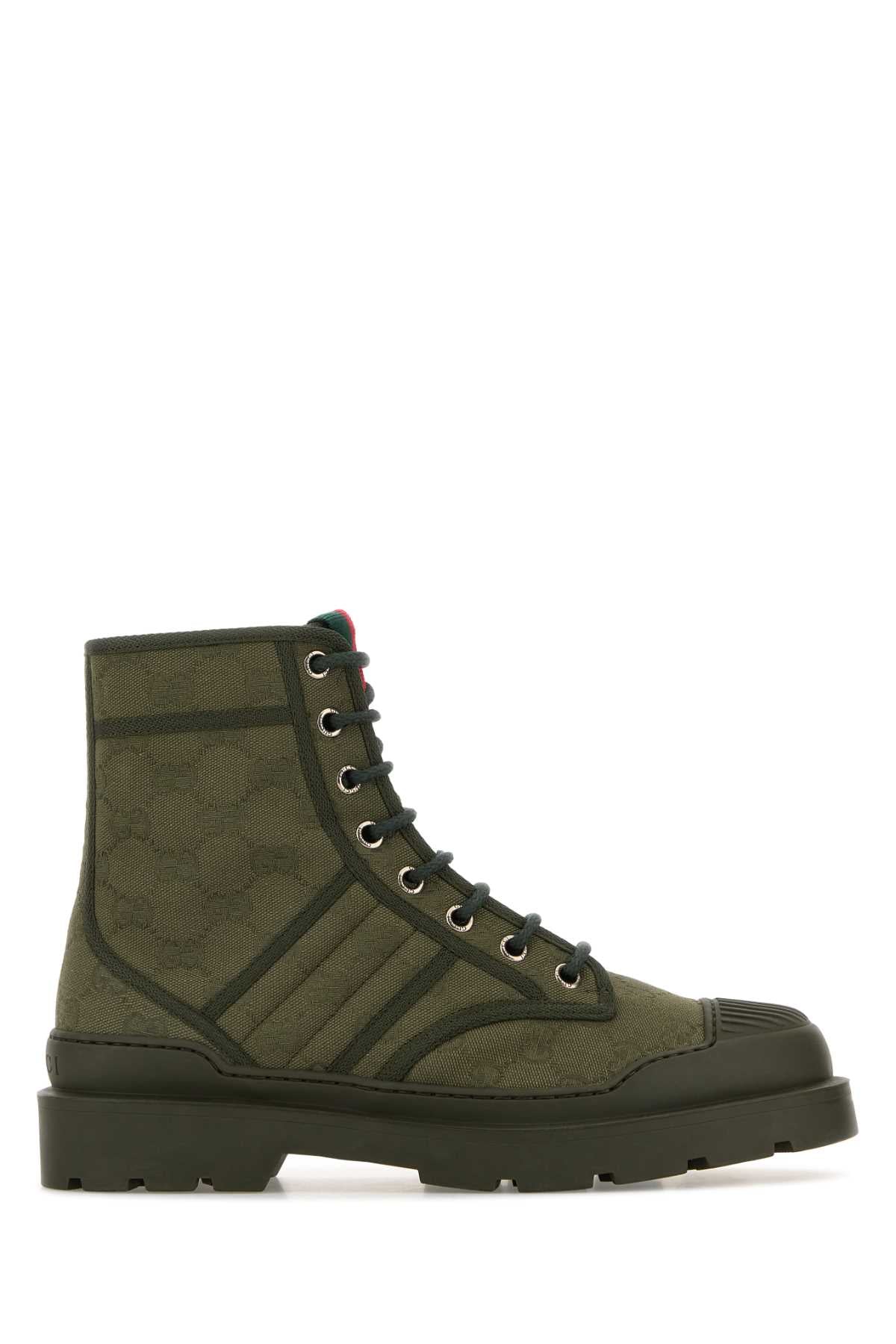 GUCCI GG Fabric Ankle Boots