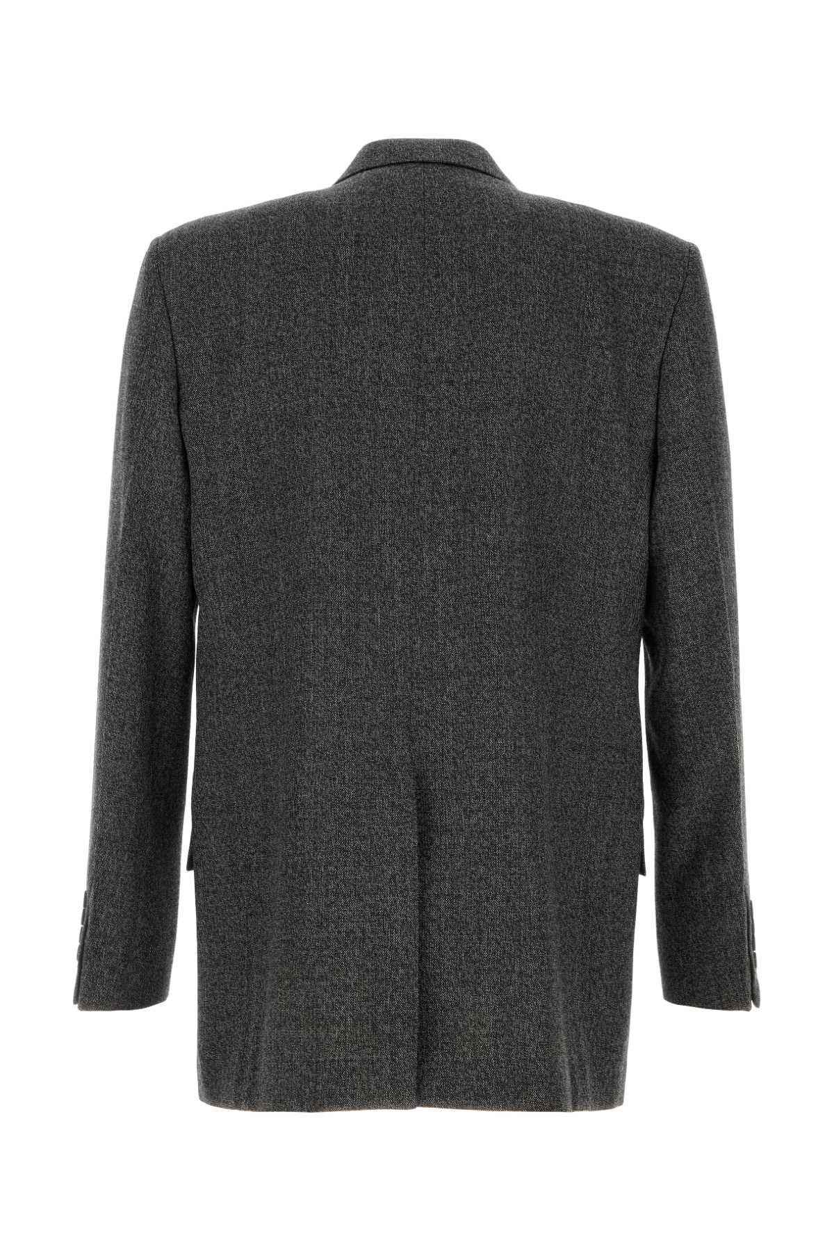 GUCCI Charcoal Wool Blazer for Men - FW25 Collection