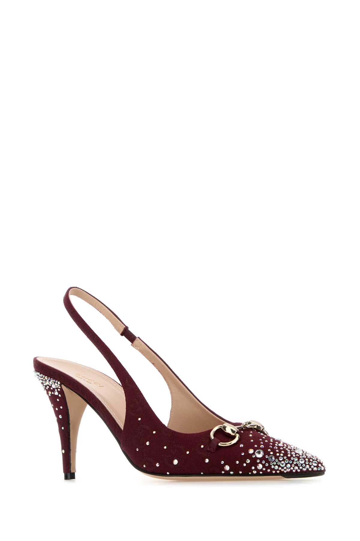 GUCCI Ancora Fabric Pumps with 8.5 cm Heel