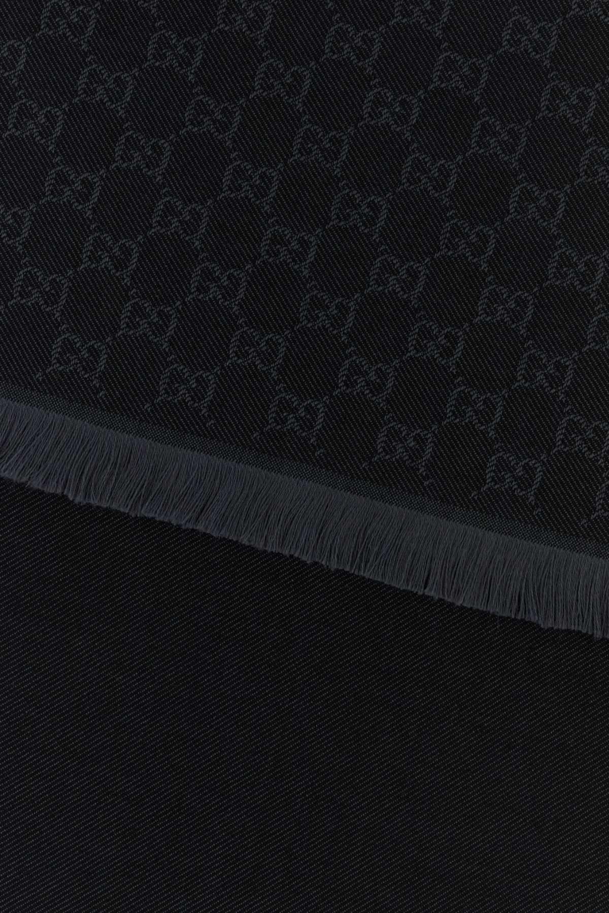 GUCCI Wool Embroidered Scarf - 185 cm x 45 cm