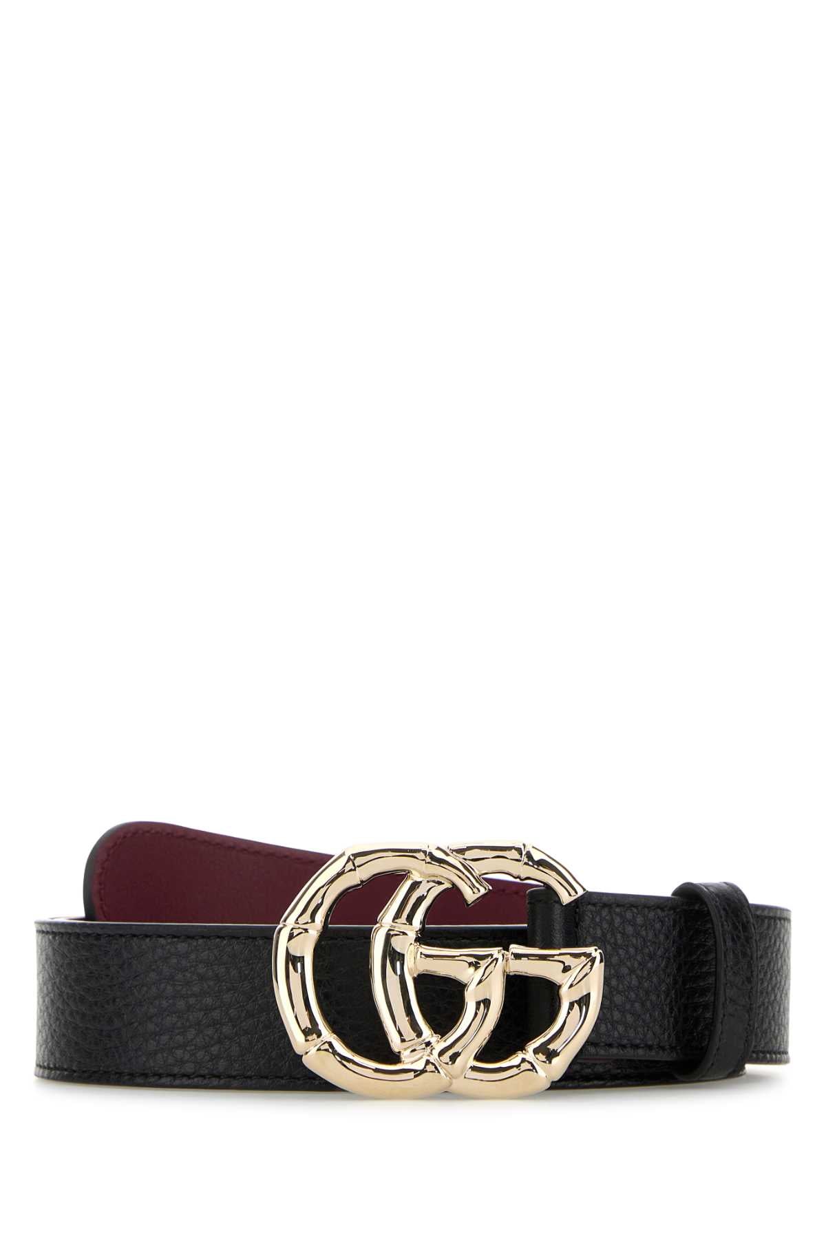 GUCCI Elegant Leather Belt - 3 cm Height