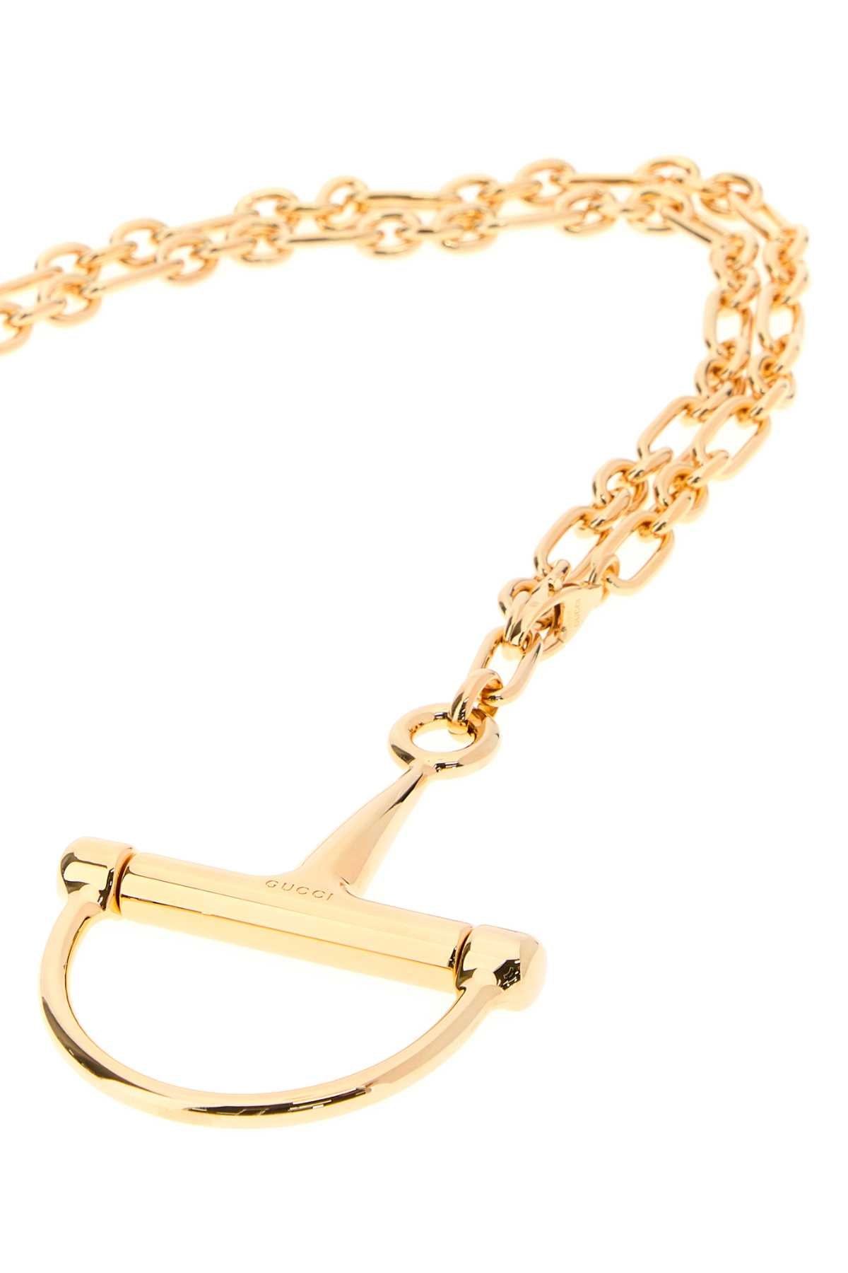 GUCCI Elegant Gold Metal Necklace - Adjustable 95-100 cm