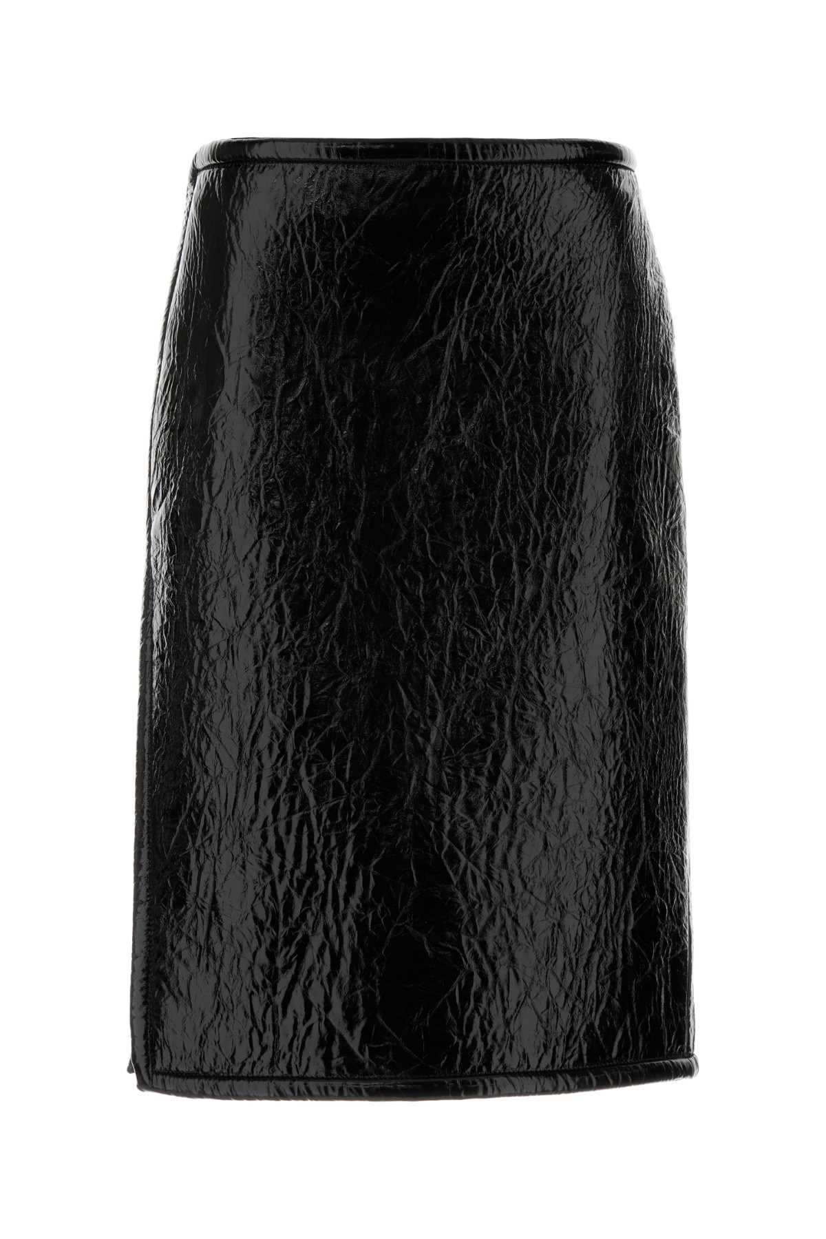 GUCCI Luxe Leather Mini Skirt