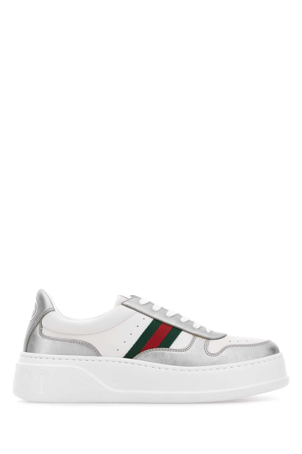GUCCI Two-tone Leather Sneakers for Women - FW25