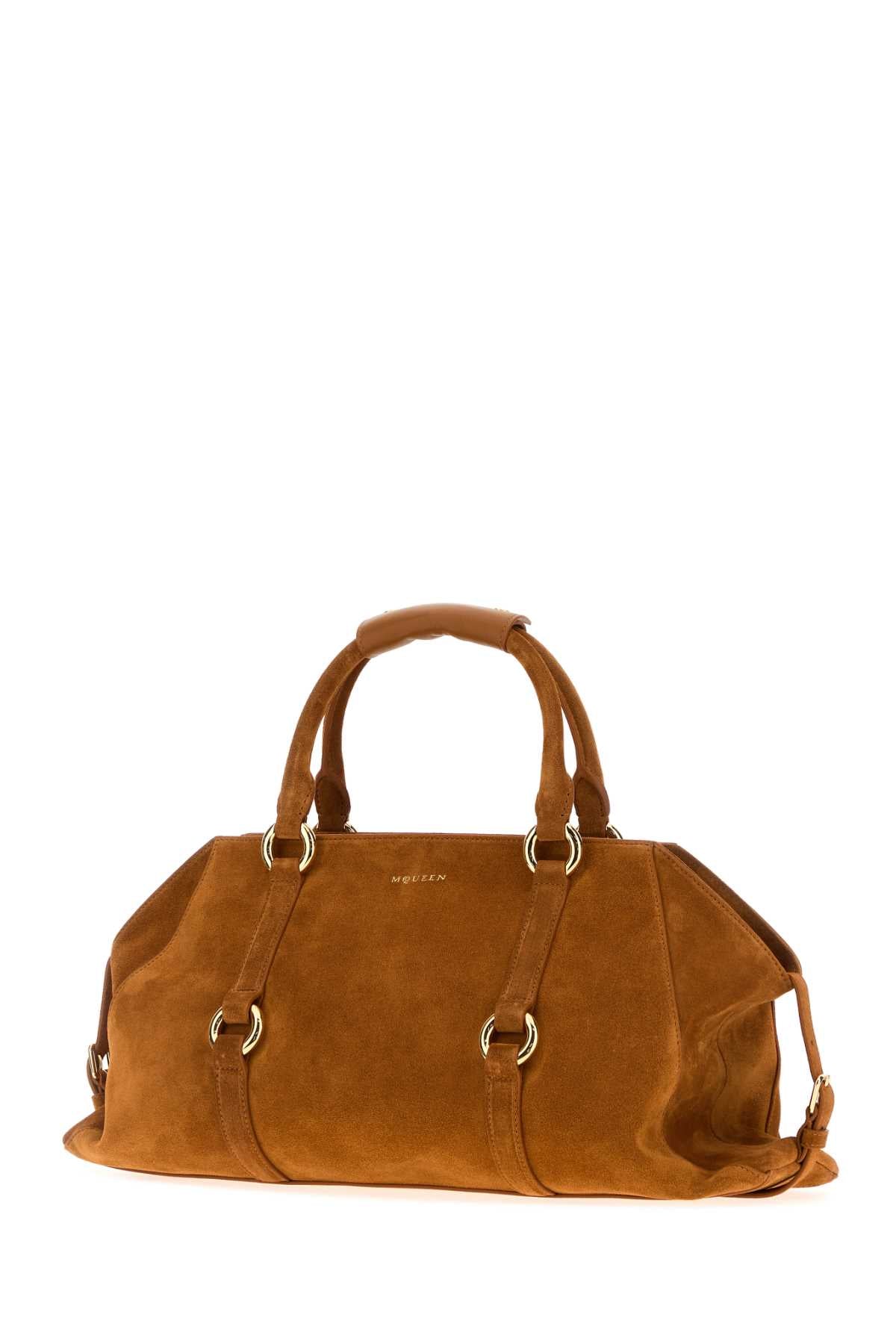 ALEXANDER MCQUEEN Medium Suede Farringdon Handbag