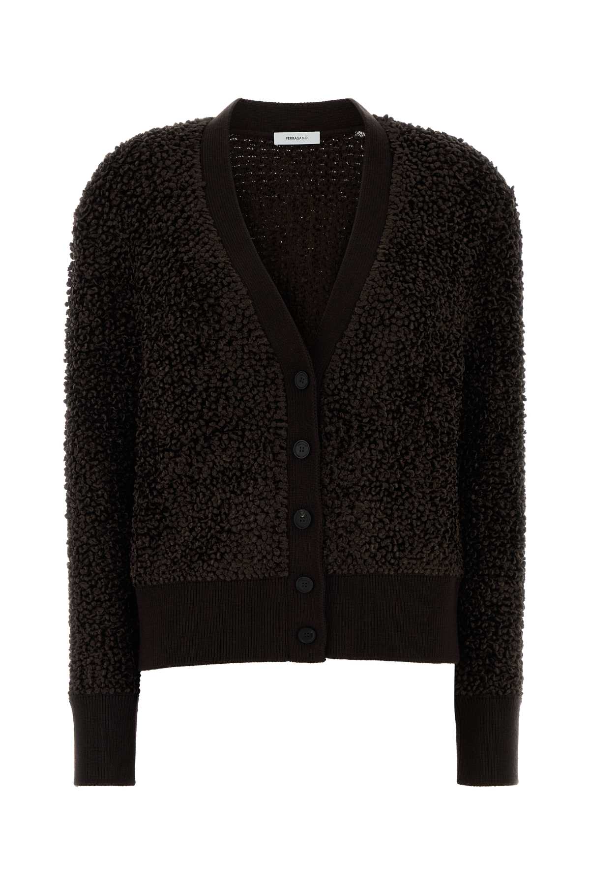Ferragamo Boucle Loop Cardigan for Women