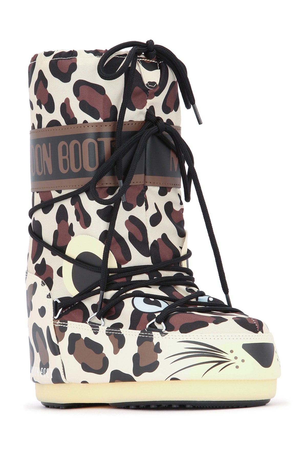 MOON BOOT Mini Animal Print Winter Boots for Kids