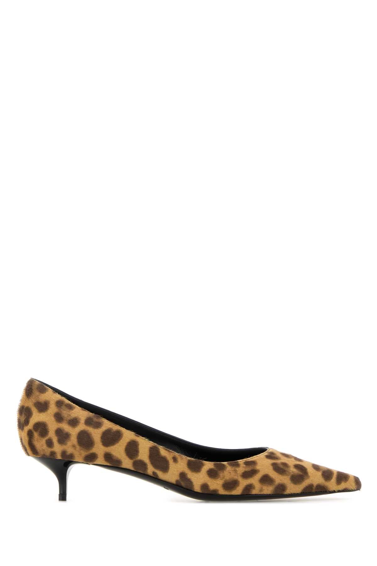 JIMMY CHOO Printed 100% Leather Hair Amelia Pumps - 4cm Heel