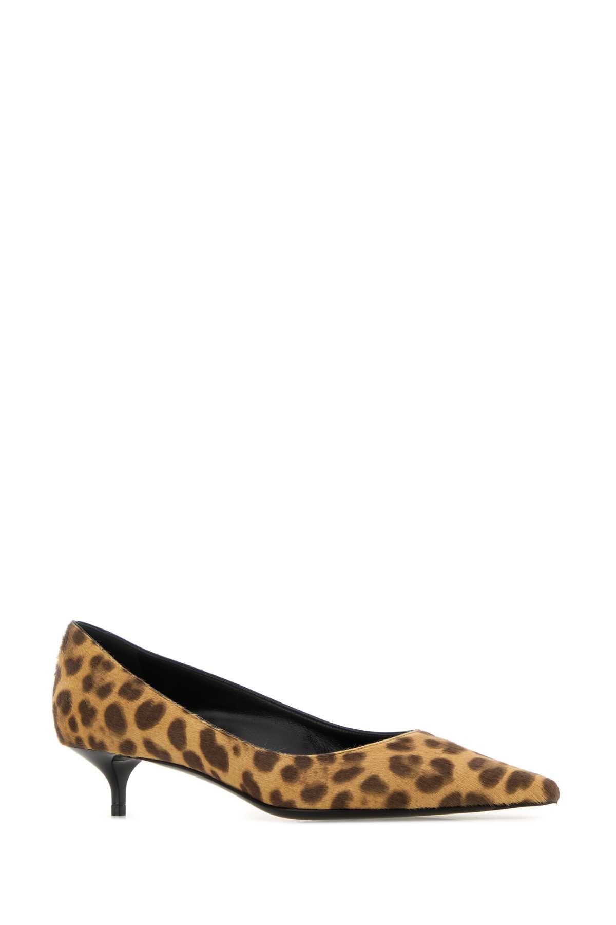 JIMMY CHOO Printed 100% Leather Hair Amelia Pumps - 4cm Heel