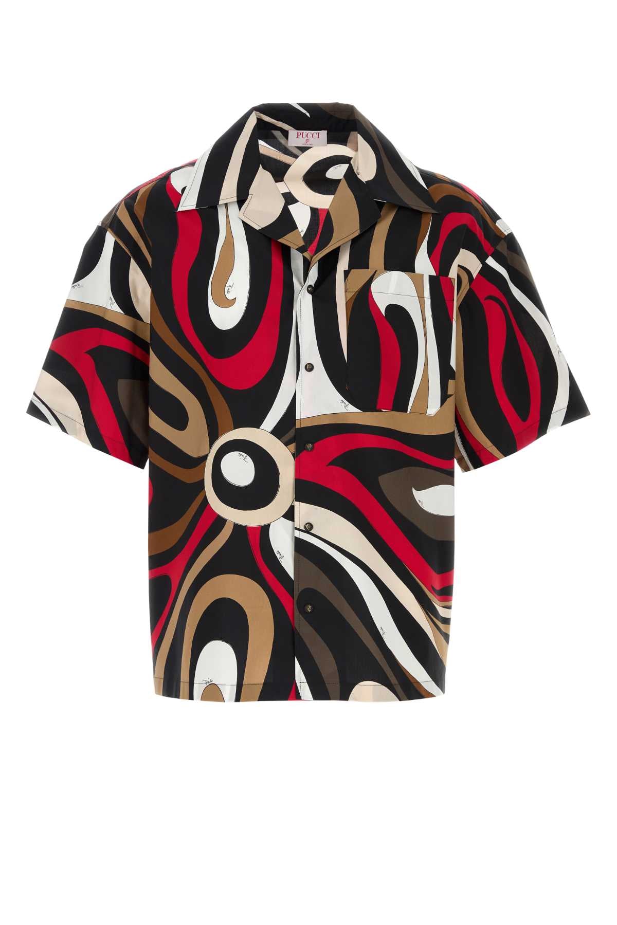 EMILIO PUCCI Stylish Printed Poplin Shirt for Men - Size Available