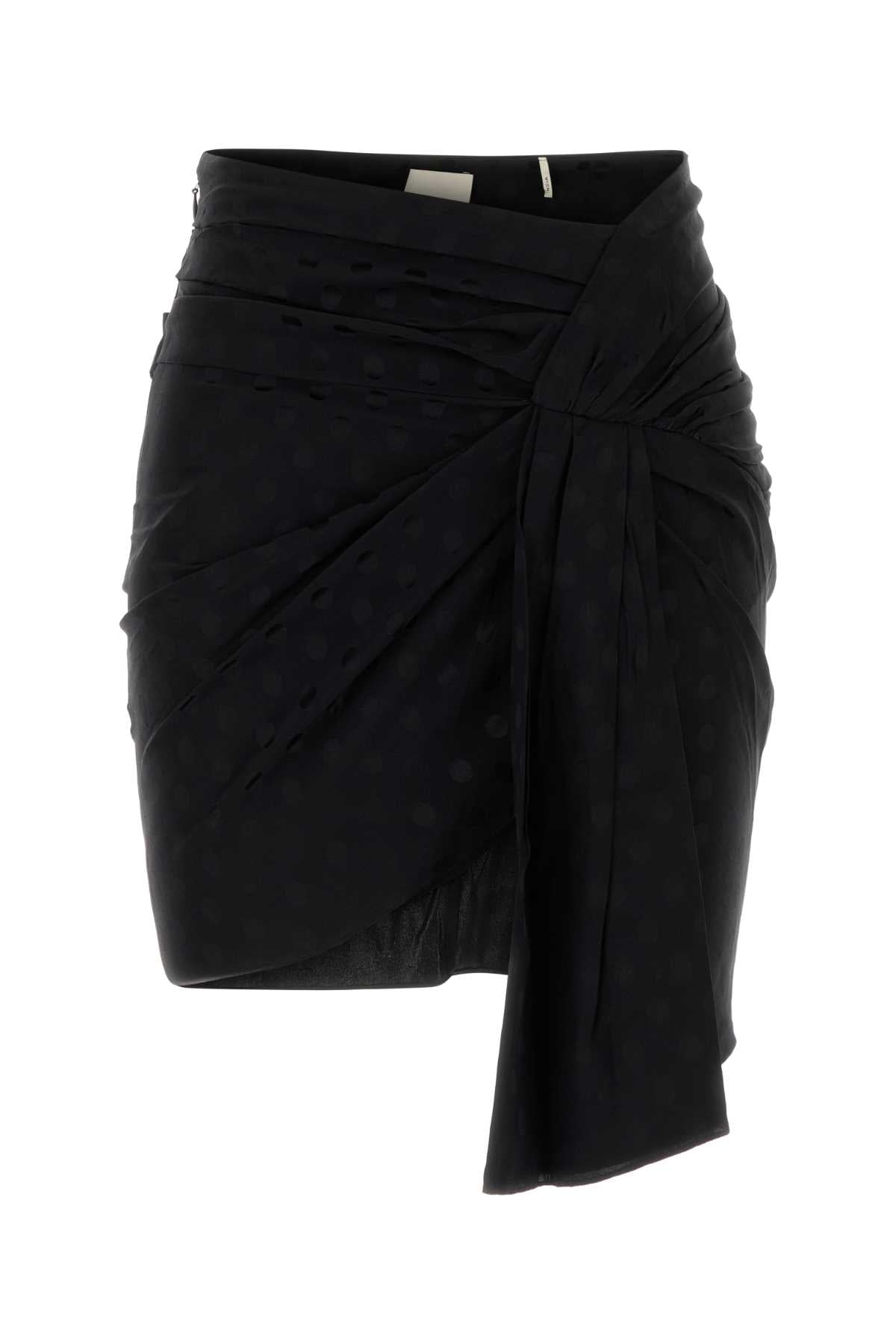 ISABEL MARANT Printed Stretch Silk Mini Skirt