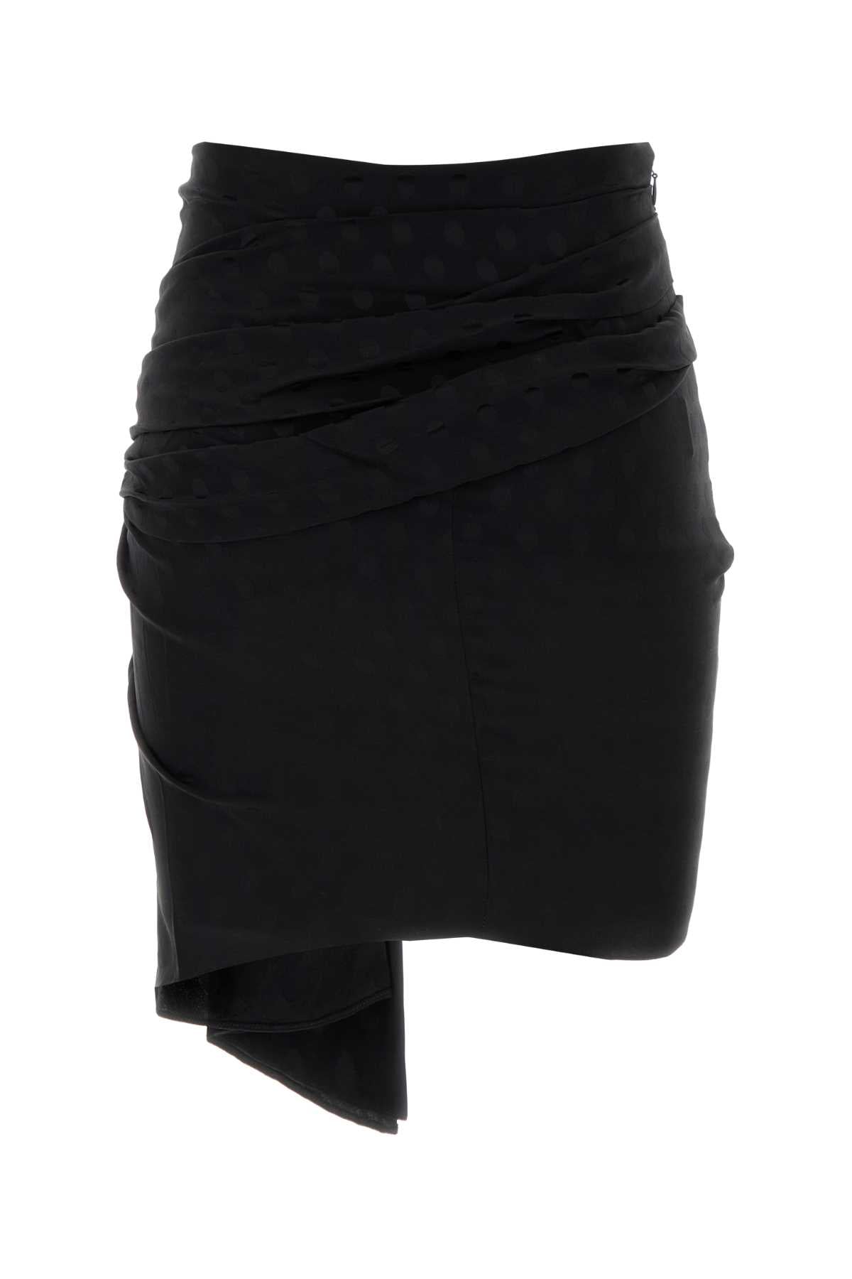 ISABEL MARANT Printed Stretch Silk Mini Skirt