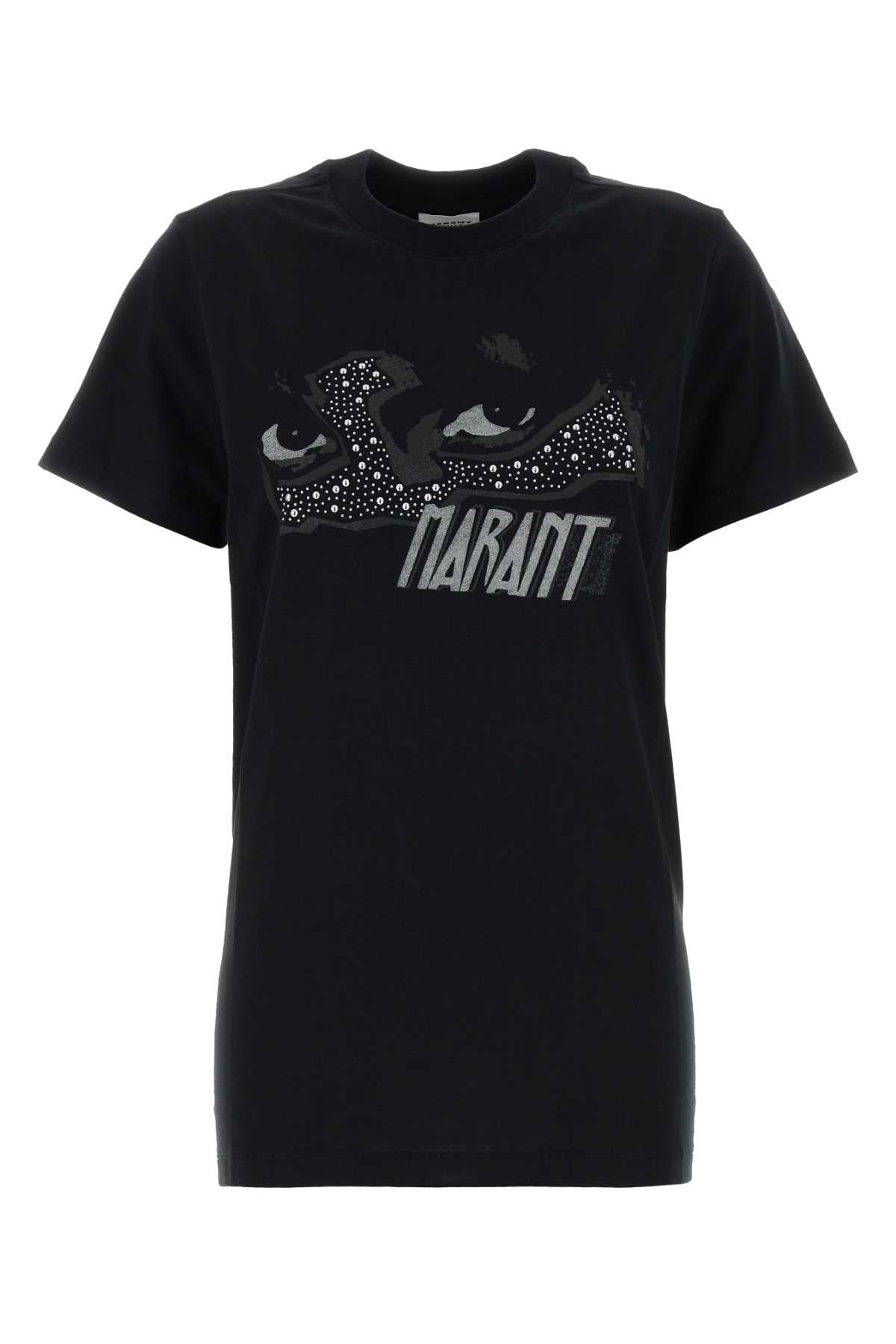ISABEL MARANT Effortless Black Cotton T-Shirt
