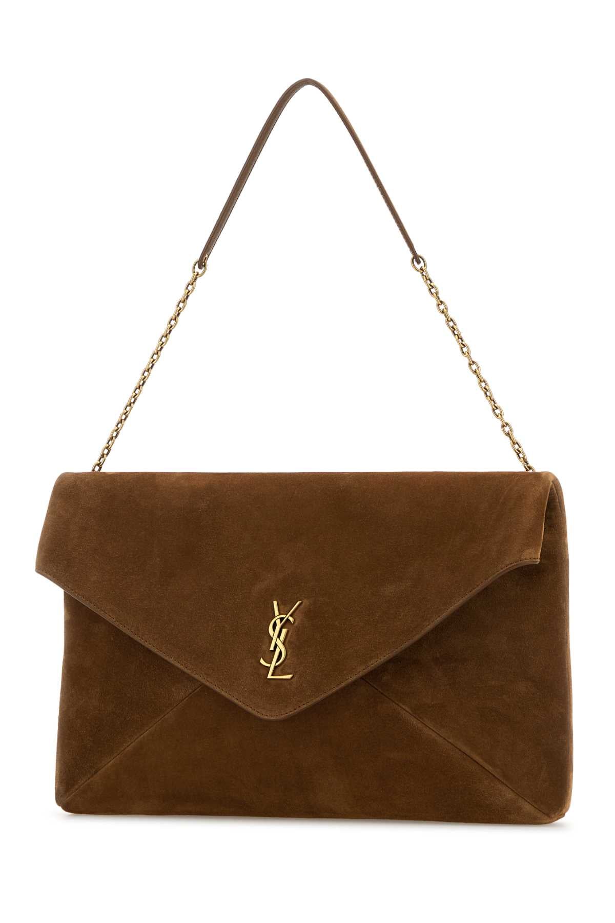 SAINT LAURENT Cassandre XXL Suede Shoulder Handbag
