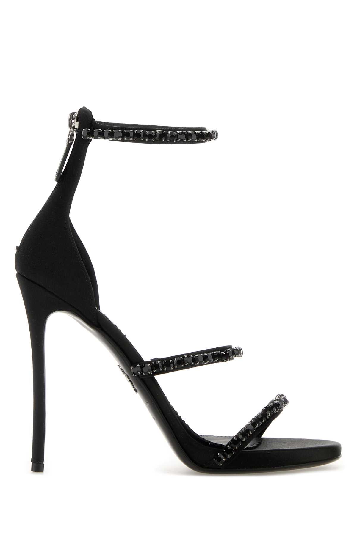 DSQUARED Elevated Satin Sandals with 11 cm Heel Height