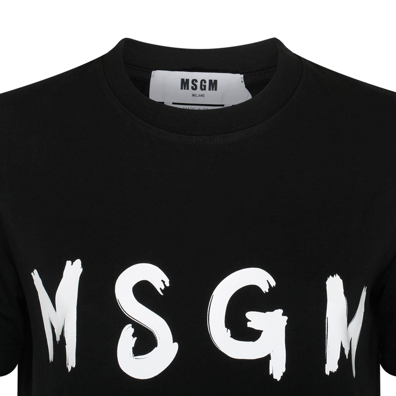 MSGM Logo-Print Cotton T-Shirt - Regular Fit