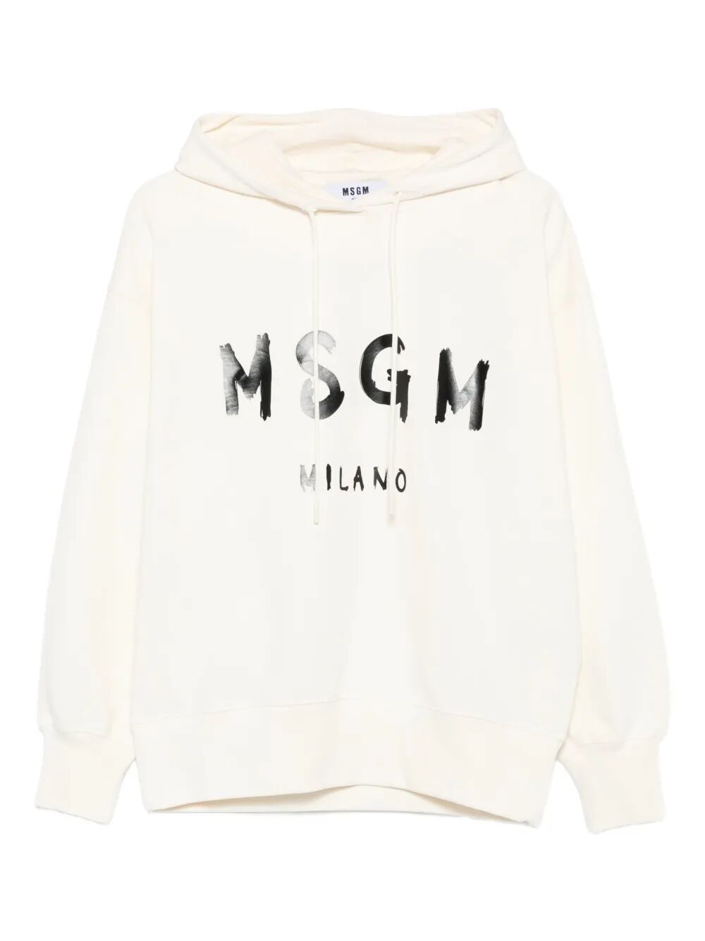 MSGM Logo Print Cotton Hoodie for Women - Fall 2025 Collection