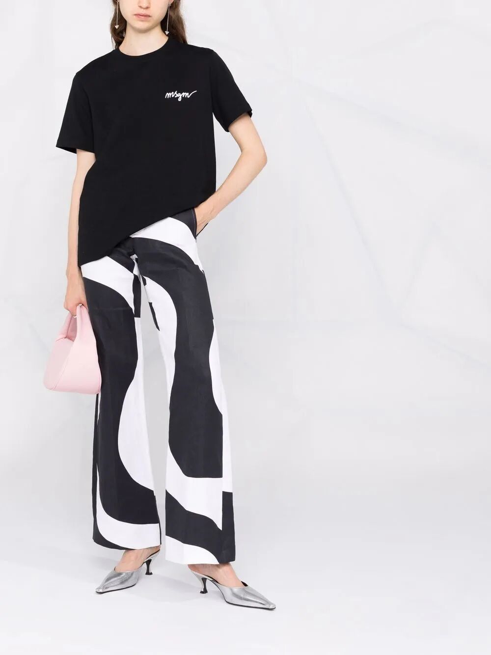MSGM Logo T-Shirt for Women - FW25 Collection