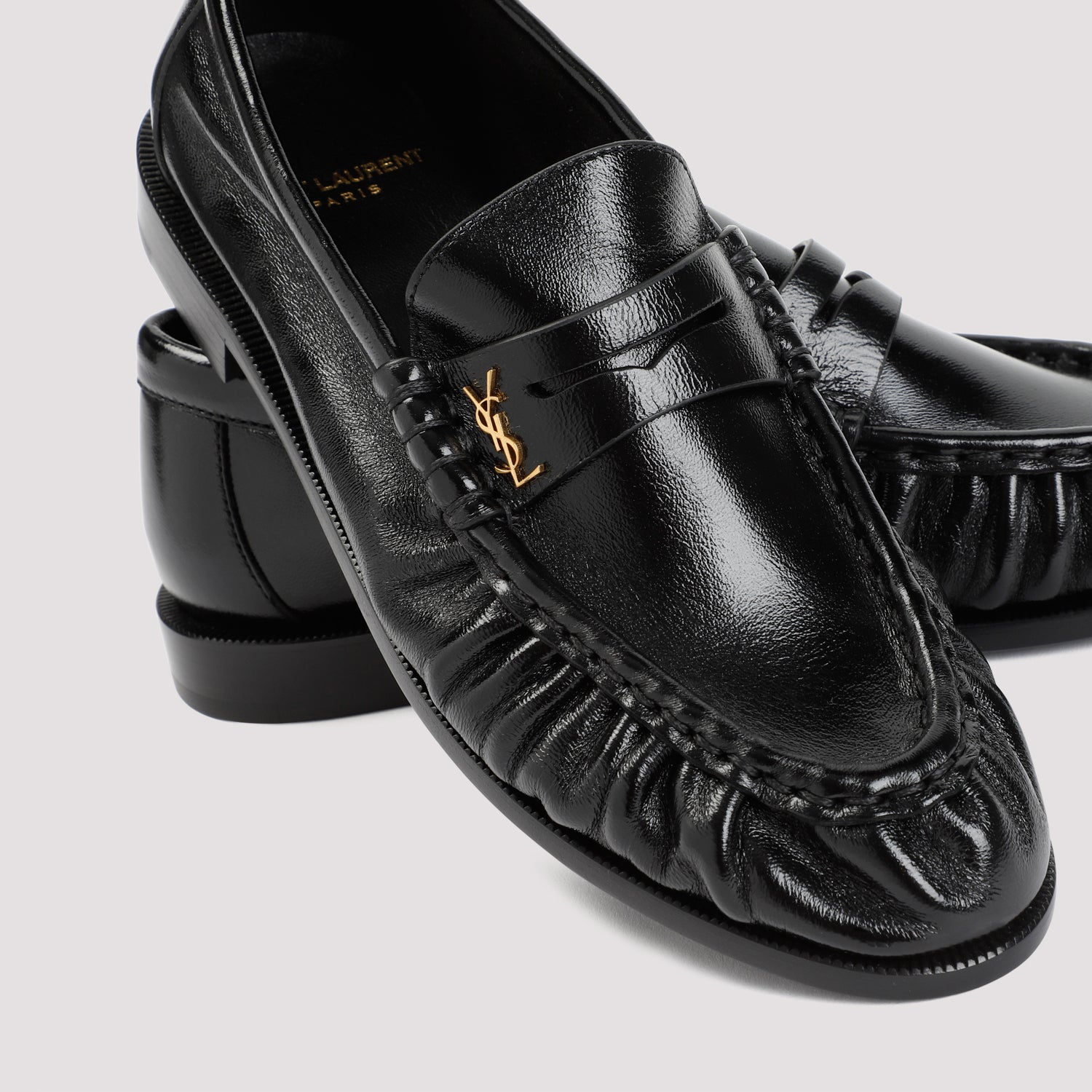 SAINT LAURENT Le Loafers with 1.5cm Heel Height