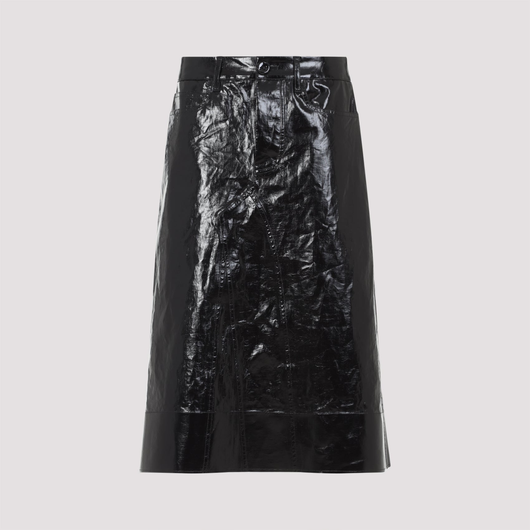 JIL SANDER Men's Midi Skirt in 100% Linen