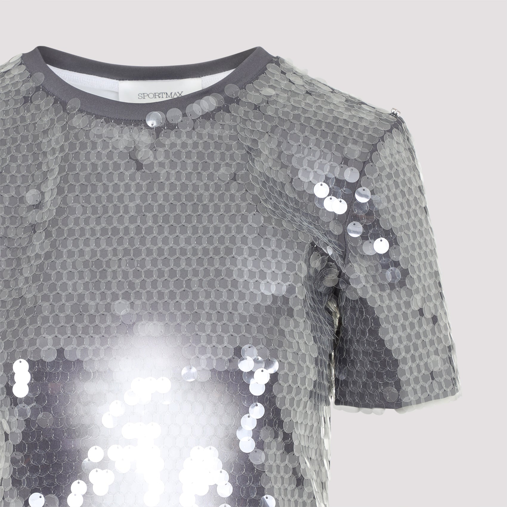 SPORTMAX Sequined T-Shirt for Men - SS25 Collection